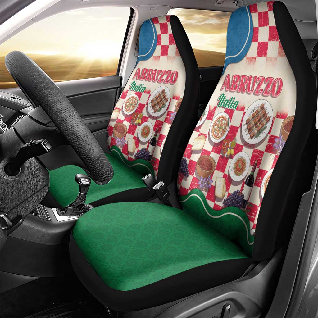 Italy Abruzzo Car Seat Cover Specialty Flavors Retro Style
