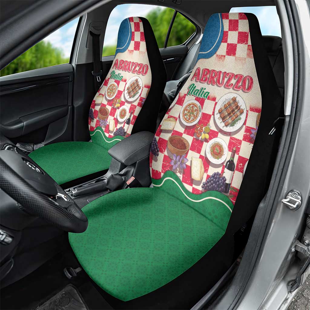 Italy Abruzzo Car Seat Cover Specialty Flavors Retro Style