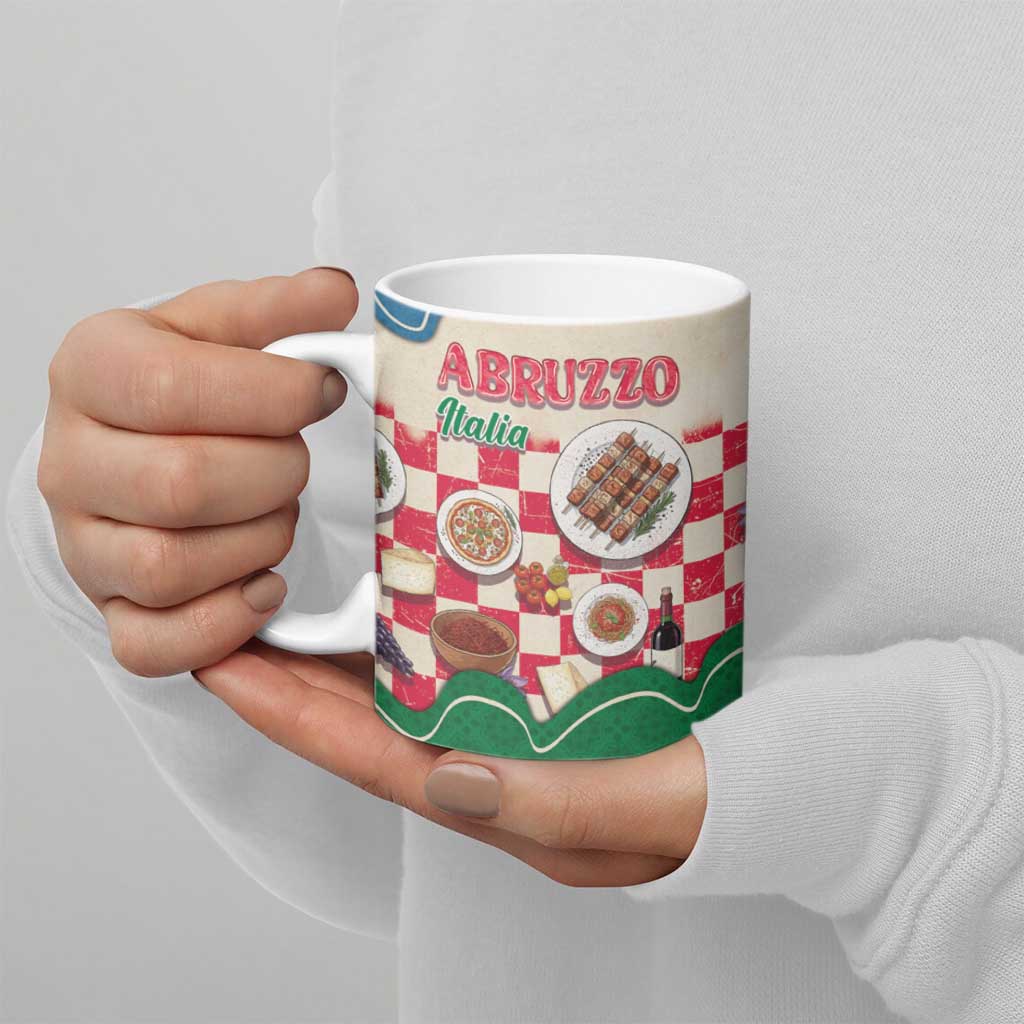 Italy Abruzzo Ceramic Mug Specialty Flavors Retro Style