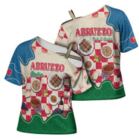 Italy Abruzzo Cross Shoulder Shirt Specialty Flavors Retro Style