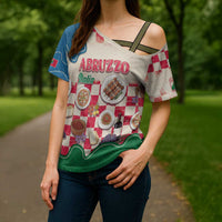 Italy Abruzzo Cross Shoulder Shirt Specialty Flavors Retro Style
