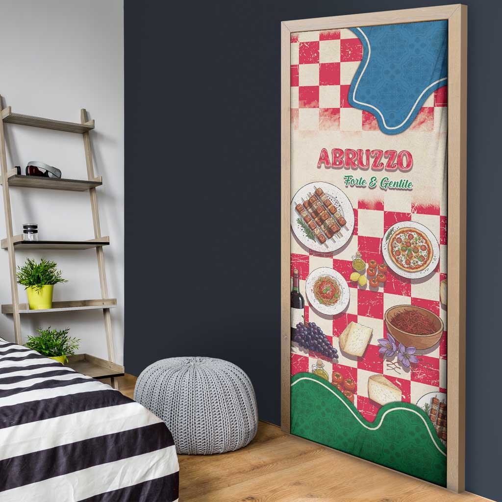 Italy Abruzzo Door Cover Specialty Flavors Retro Style
