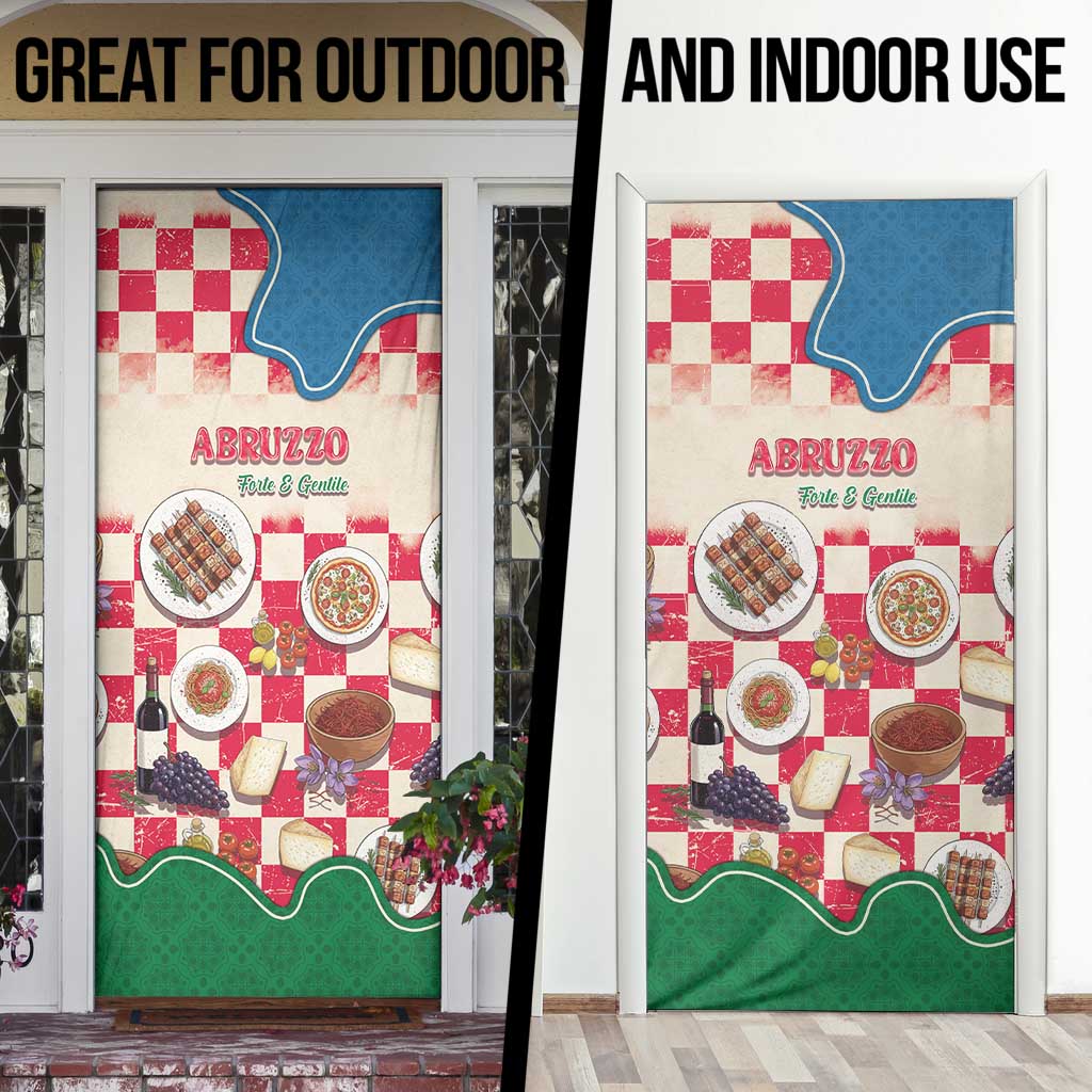 Italy Abruzzo Door Cover Specialty Flavors Retro Style