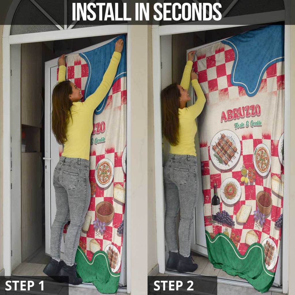 Italy Abruzzo Door Cover Specialty Flavors Retro Style