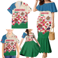 Italy Abruzzo Family Matching Mermaid Dress and Hawaiian Shirt Specialty Flavors Retro Style
