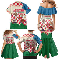 Italy Abruzzo Family Matching Mermaid Dress and Hawaiian Shirt Specialty Flavors Retro Style