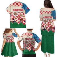 Italy Abruzzo Family Matching Puletasi and Hawaiian Shirt Specialty Flavors Retro Style