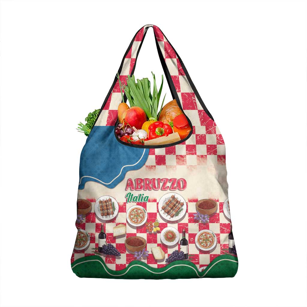 Italy Abruzzo Grocery Bag Specialty Flavors Retro Style
