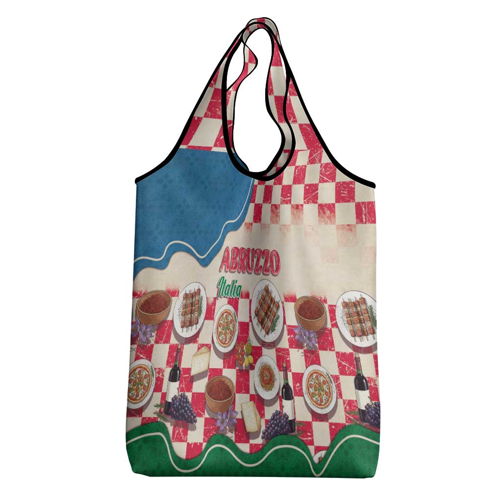 Italy Abruzzo Grocery Bag Specialty Flavors Retro Style