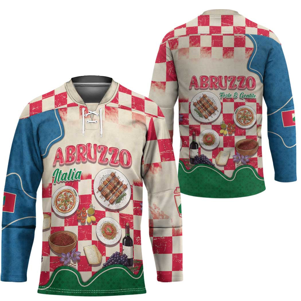 Italy Abruzzo Hockey Jersey Specialty Flavors Retro Style