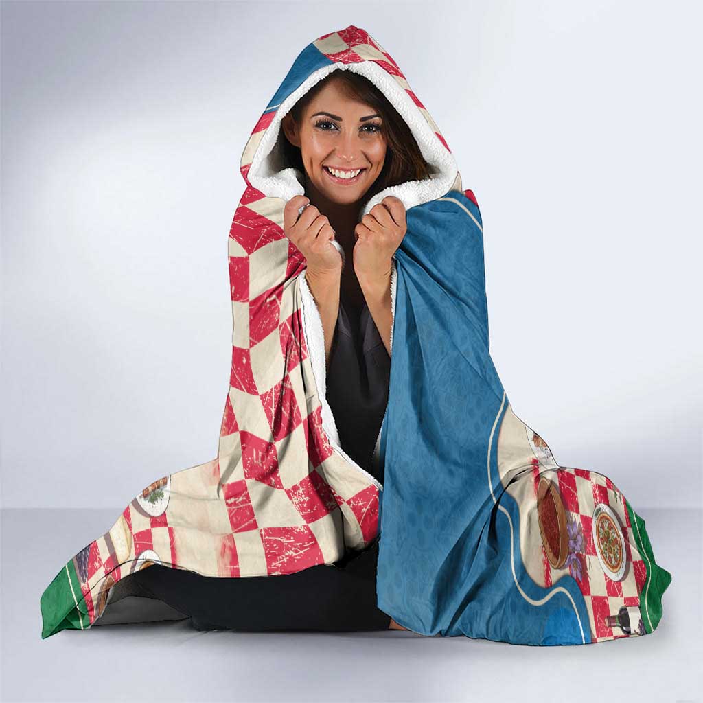 Italy Abruzzo Hooded Blanket Specialty Flavors Retro Style