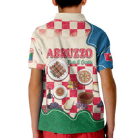 Italy Abruzzo Kid Polo Shirt Specialty Flavors Retro Style