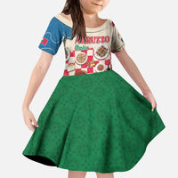 Italy Abruzzo Kid Short Sleeve Dress Specialty Flavors Retro Style