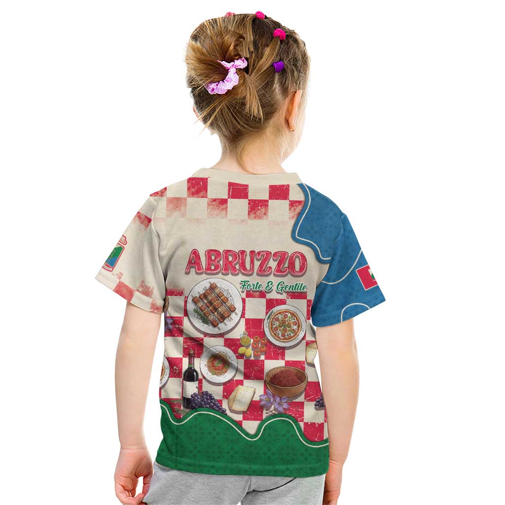 Italy Abruzzo Kid T Shirt Specialty Flavors Retro Style