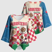 Italy Abruzzo Kimono Sleeve Blouse Specialty Flavors Retro Style