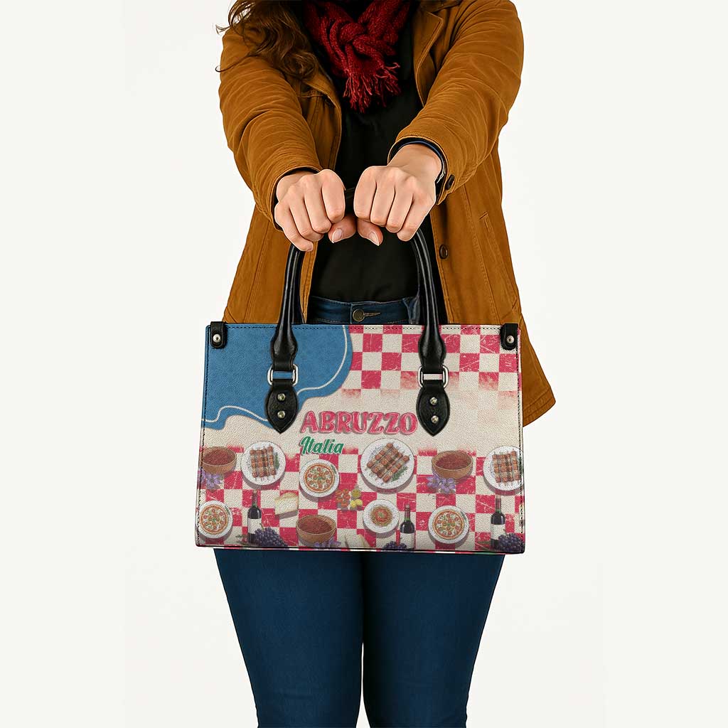 Italy Abruzzo Leather Bag Specialty Flavors Retro Style