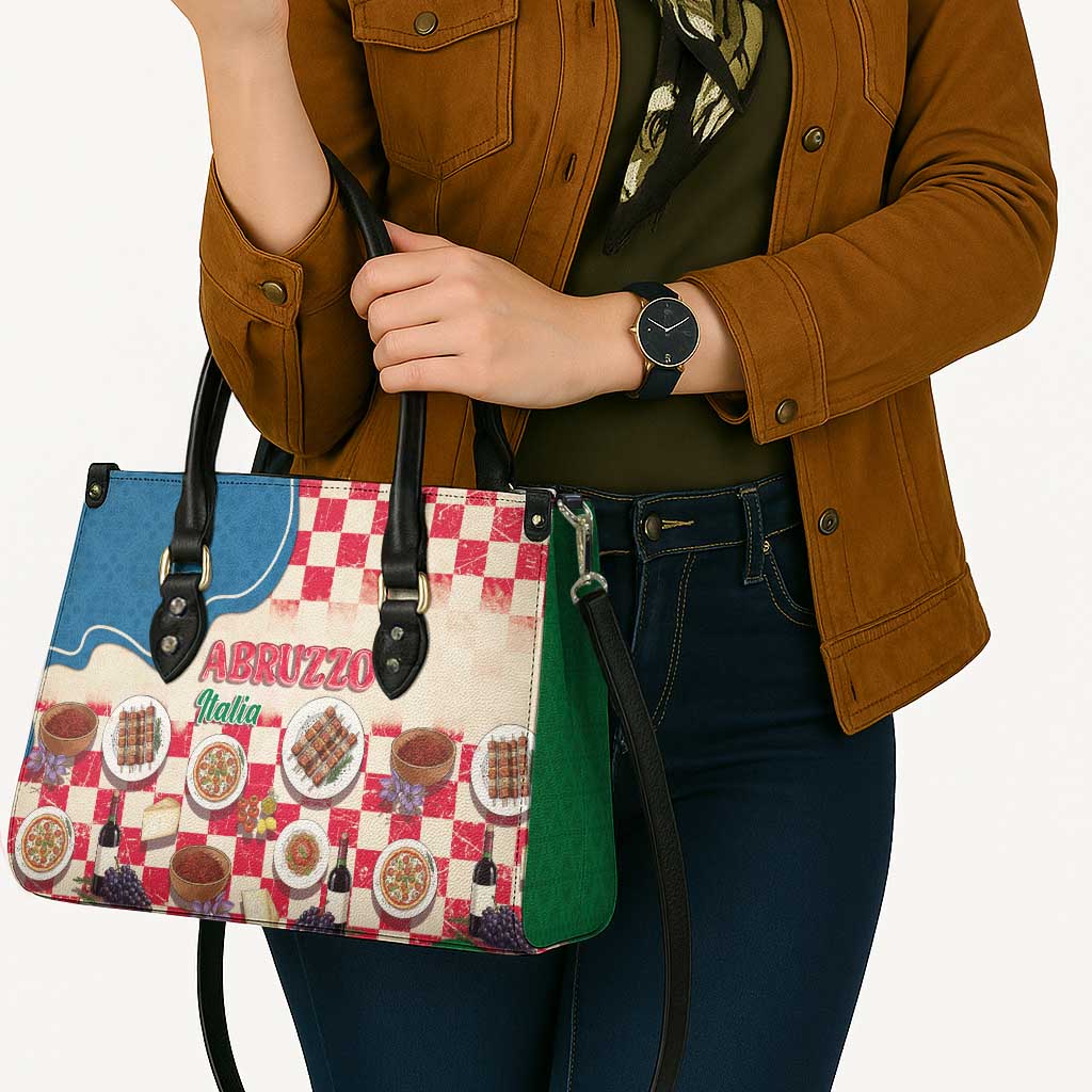Italy Abruzzo Leather Bag Specialty Flavors Retro Style