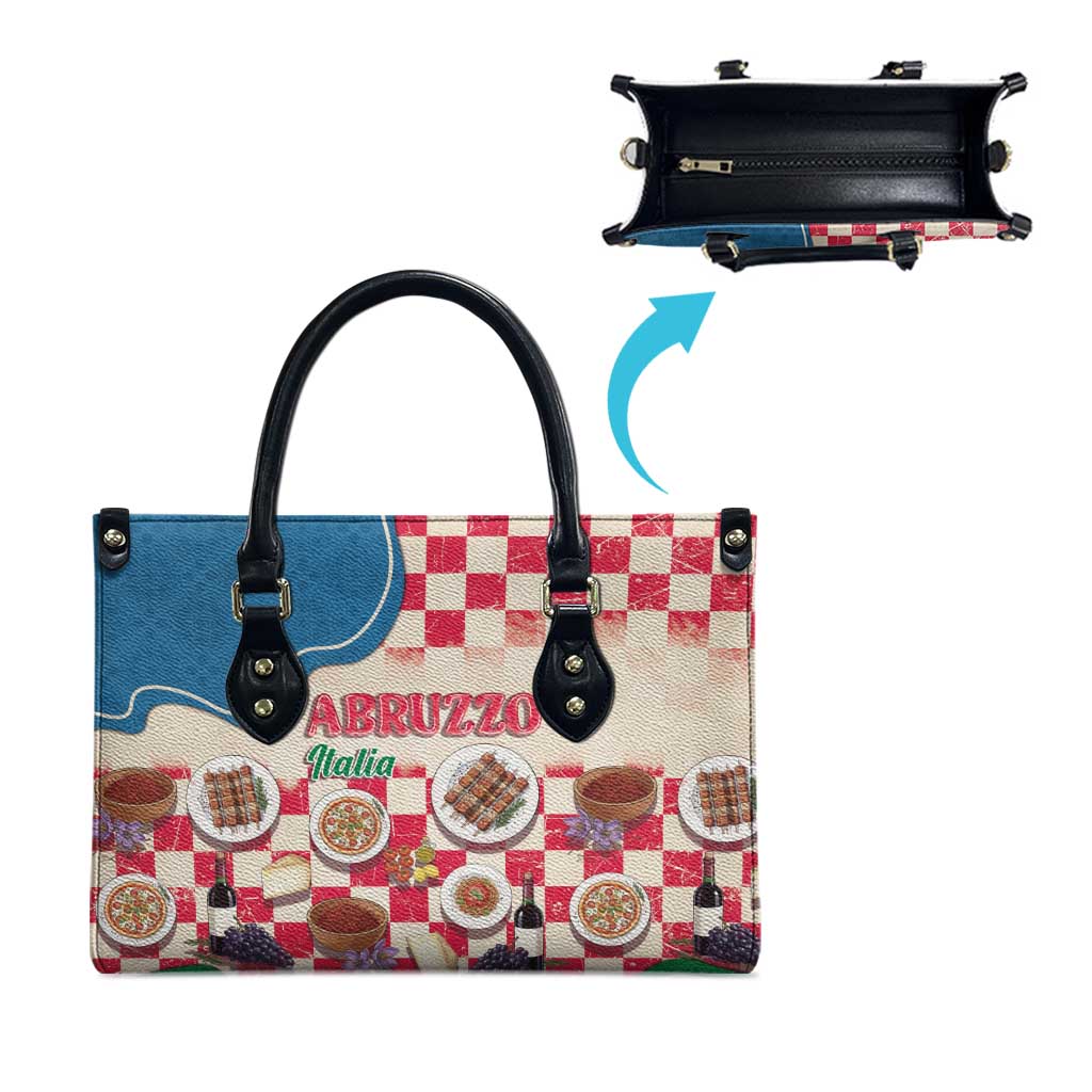 Italy Abruzzo Leather Bag Specialty Flavors Retro Style