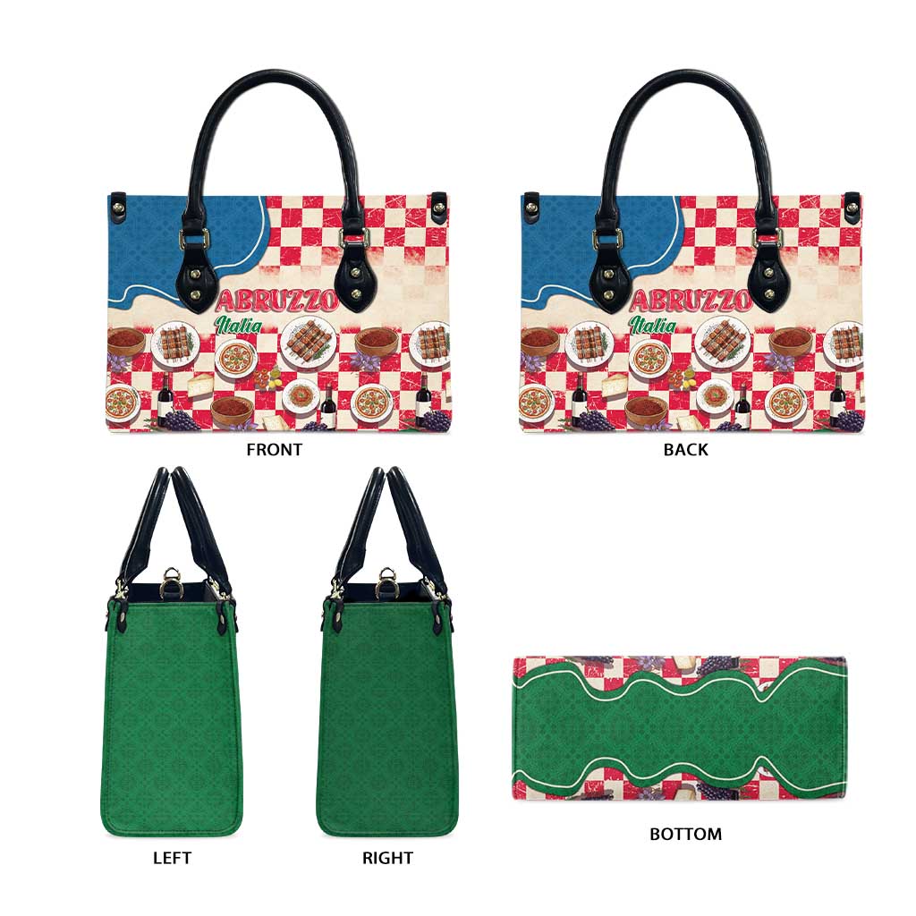 Italy Abruzzo Leather Bag Specialty Flavors Retro Style