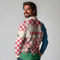 Italy Abruzzo Long Sleeve Polo Shirt Specialty Flavors Retro Style