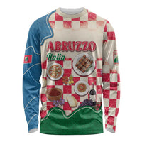 Italy Abruzzo Long Sleeve Shirt Specialty Flavors Retro Style