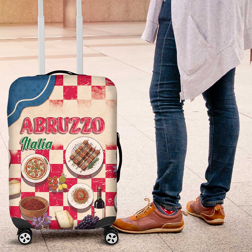 Italy Abruzzo Luggage Cover Specialty Flavors Retro Style