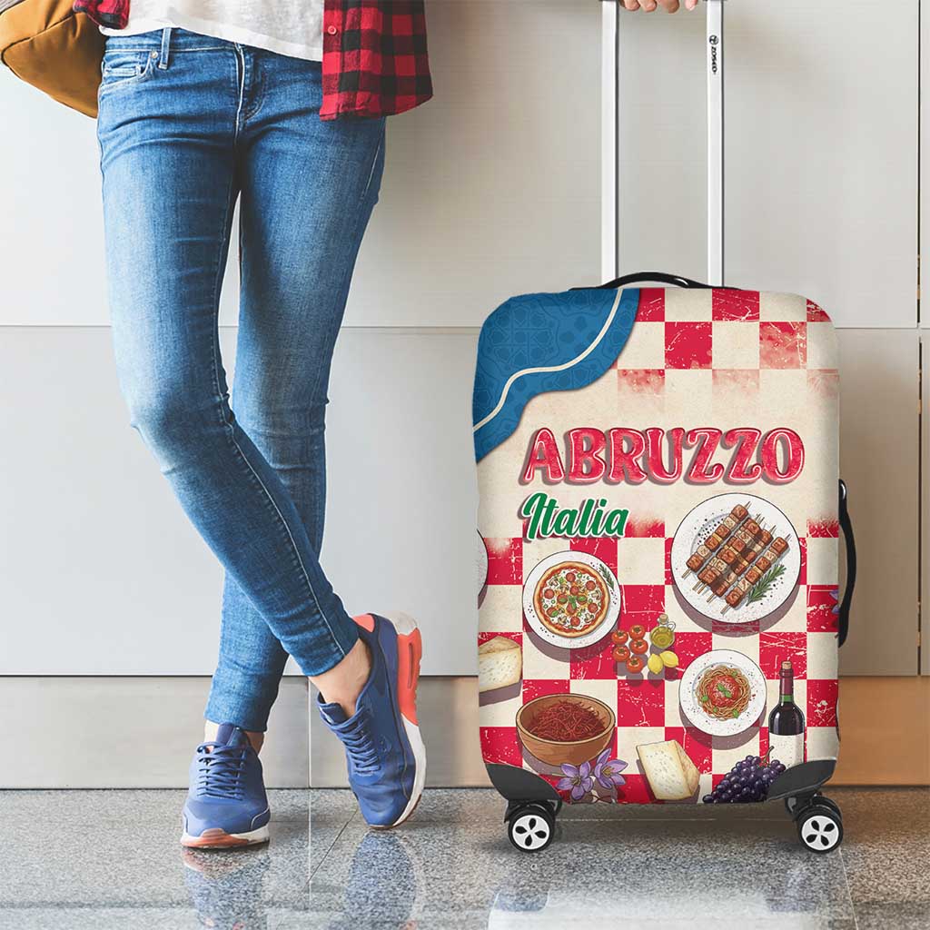 Italy Abruzzo Luggage Cover Specialty Flavors Retro Style