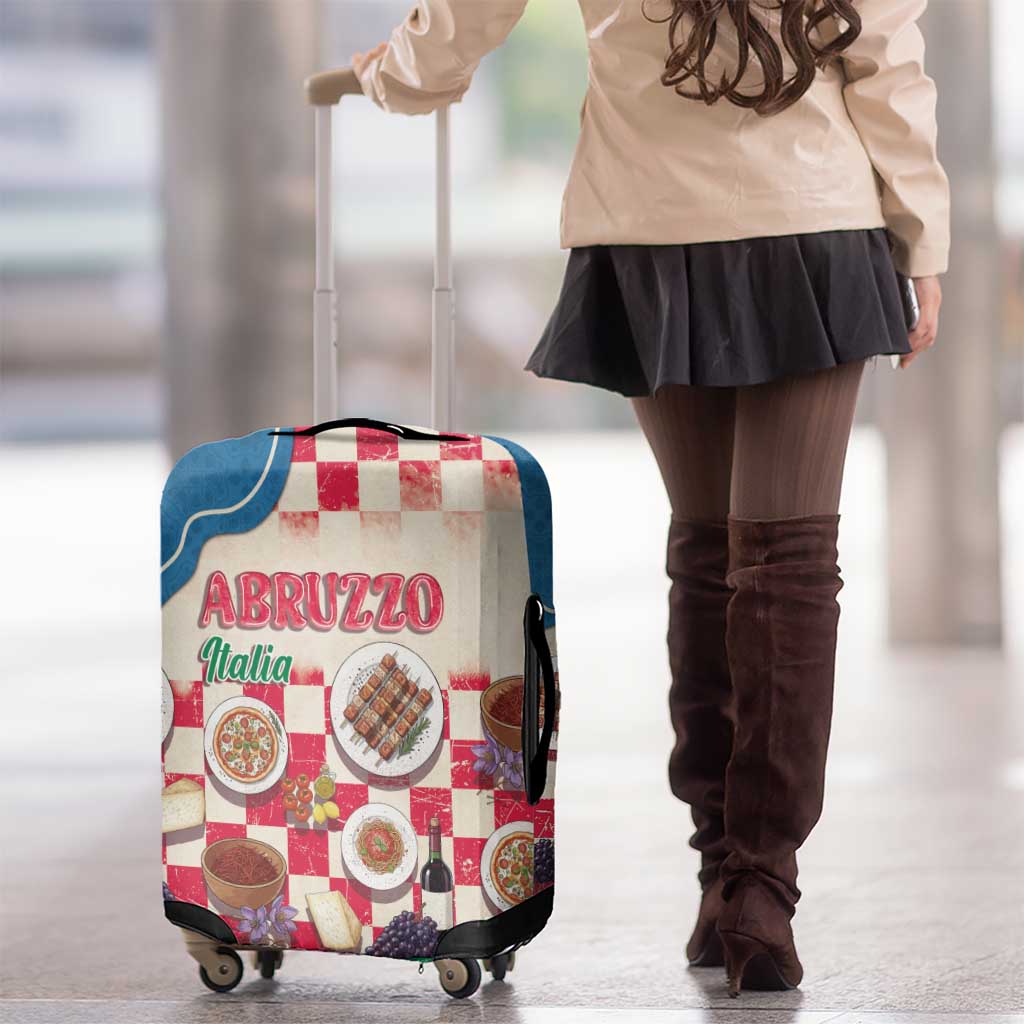 Italy Abruzzo Luggage Cover Specialty Flavors Retro Style