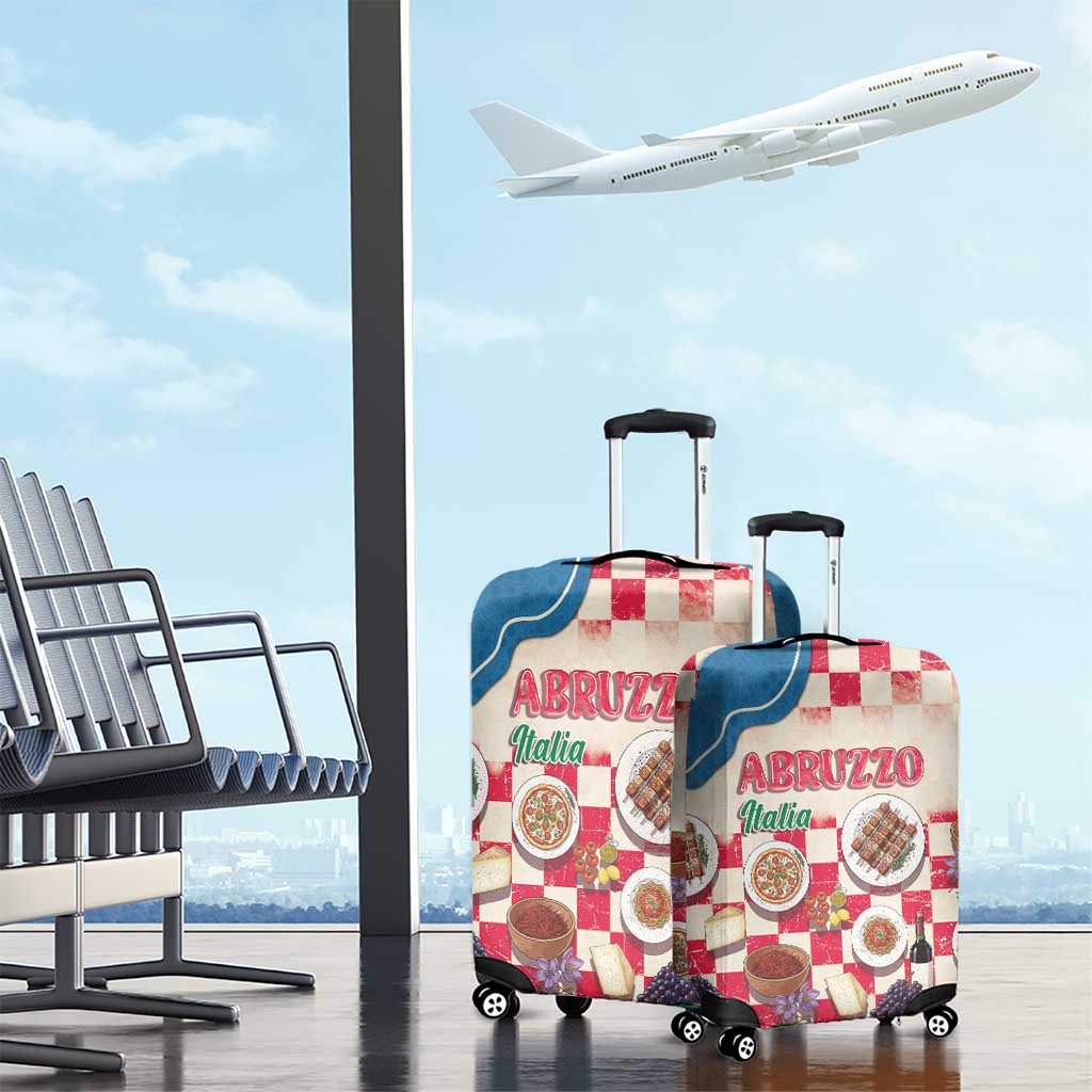 Italy Abruzzo Luggage Cover Specialty Flavors Retro Style