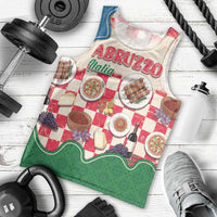 Italy Abruzzo Men Tank Top Specialty Flavors Retro Style