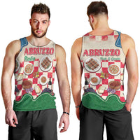 Italy Abruzzo Men Tank Top Specialty Flavors Retro Style