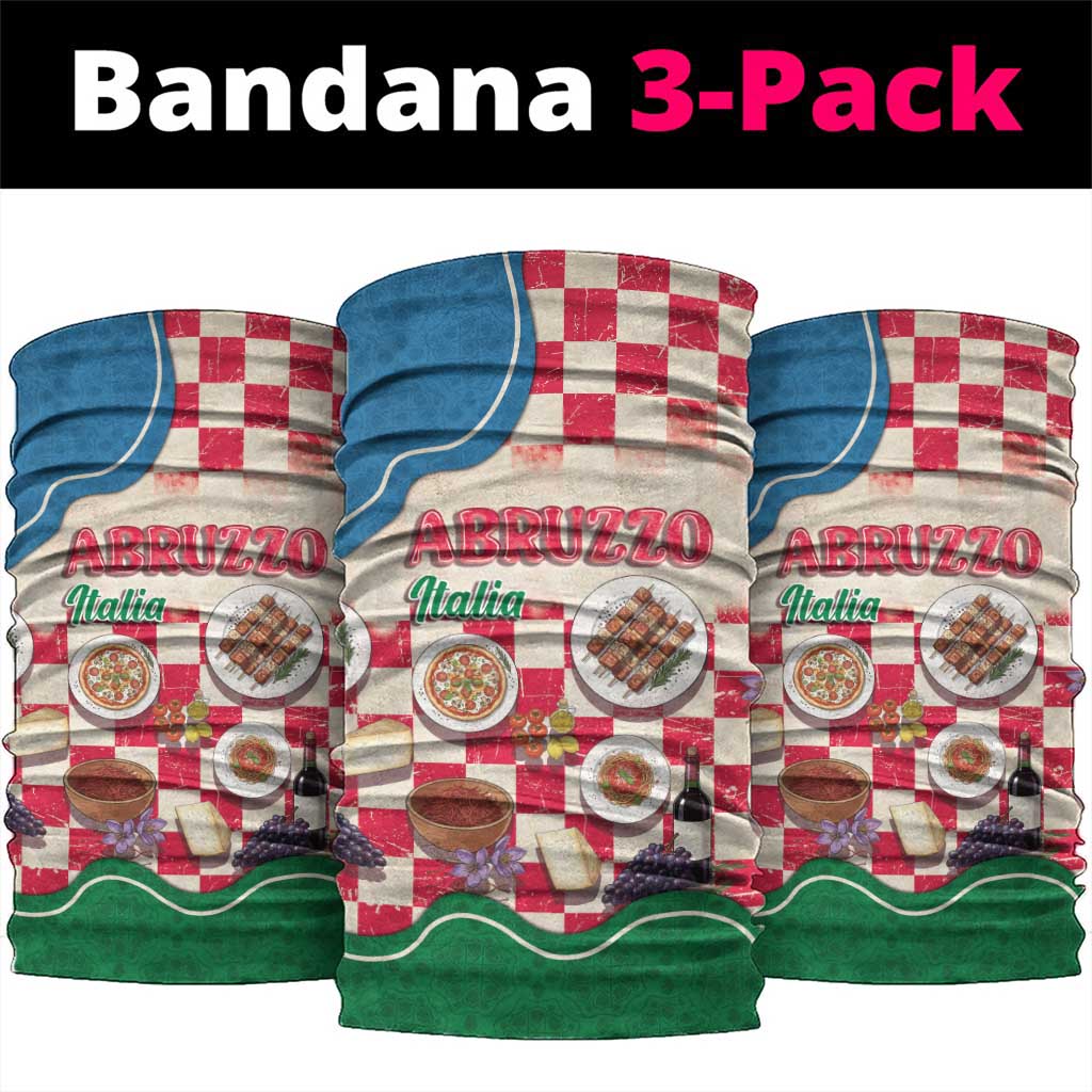 Italy Abruzzo Neck Gaiter Specialty Flavors Retro Style