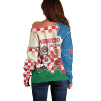 Italy Abruzzo Off Shoulder Sweater Specialty Flavors Retro Style