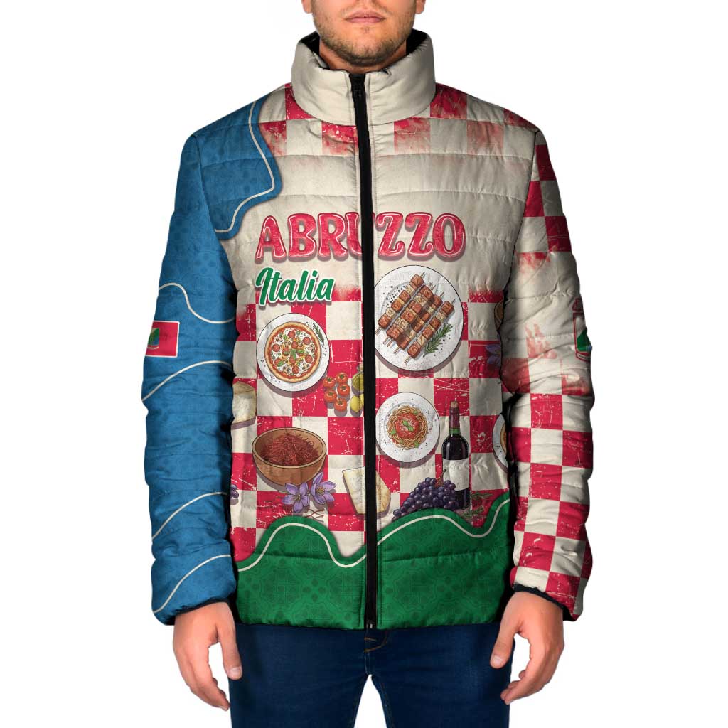 Italy Abruzzo Padded Jacket Specialty Flavors Retro Style