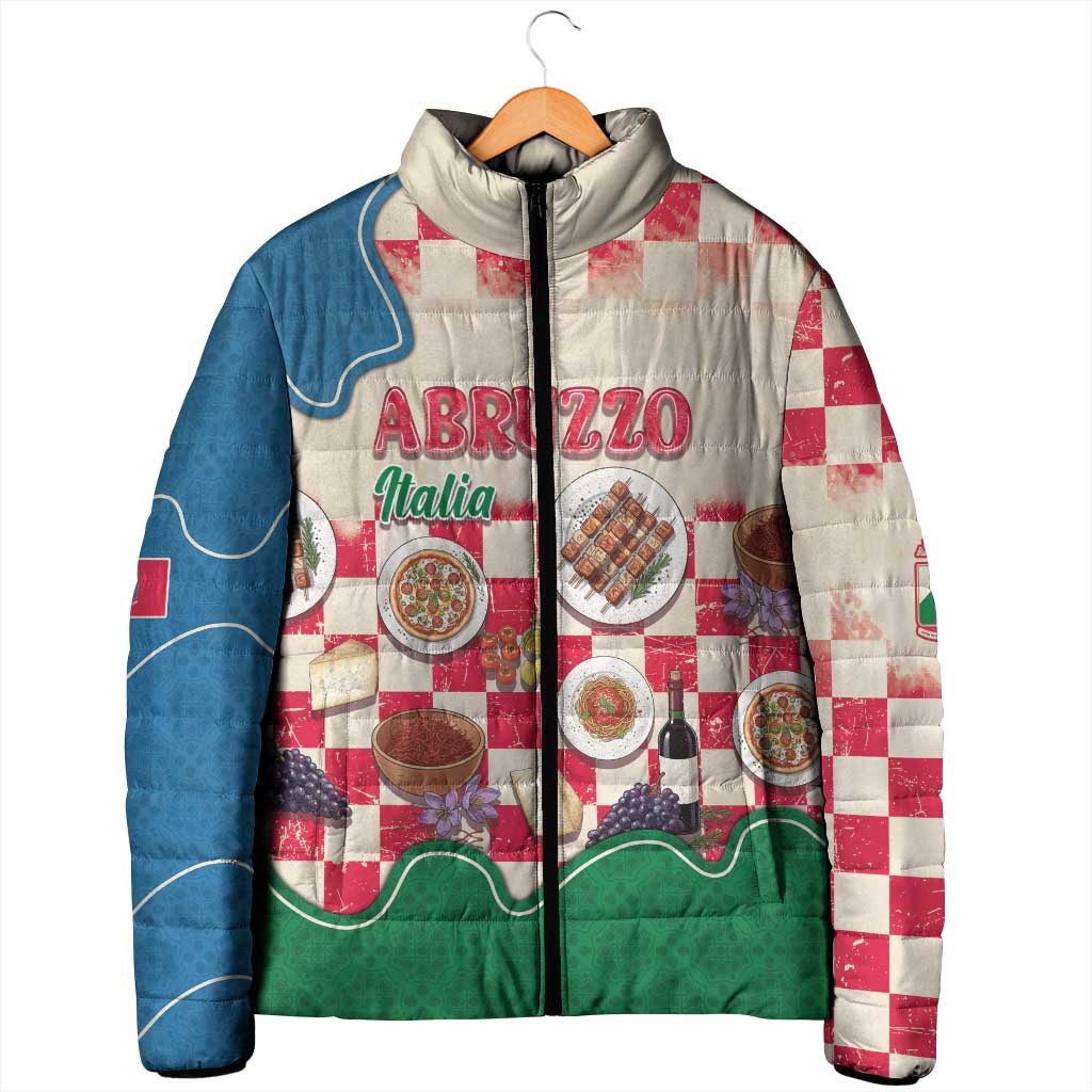 Italy Abruzzo Padded Jacket Specialty Flavors Retro Style