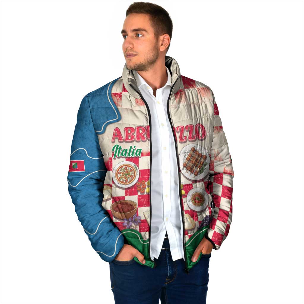 Italy Abruzzo Padded Jacket Specialty Flavors Retro Style