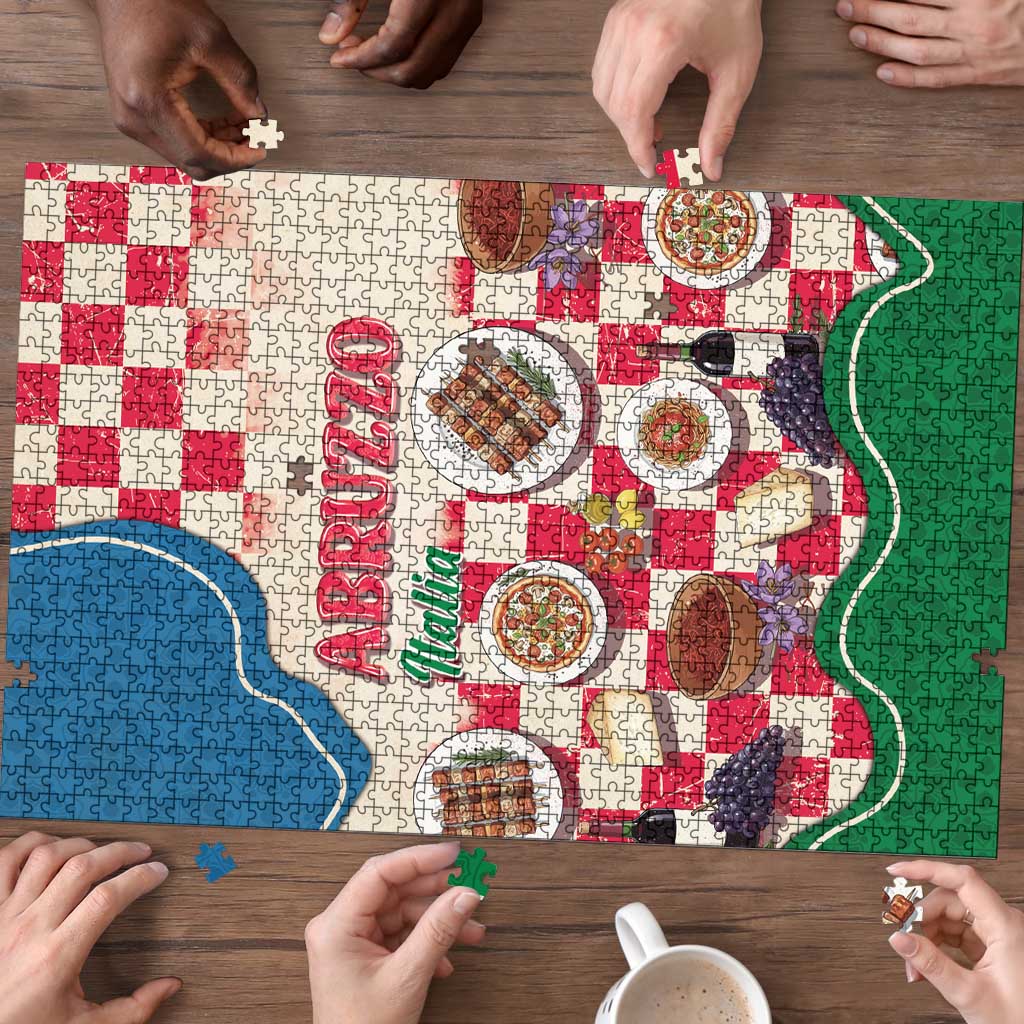 Italy Abruzzo Puzzle Specialty Flavors Retro Style