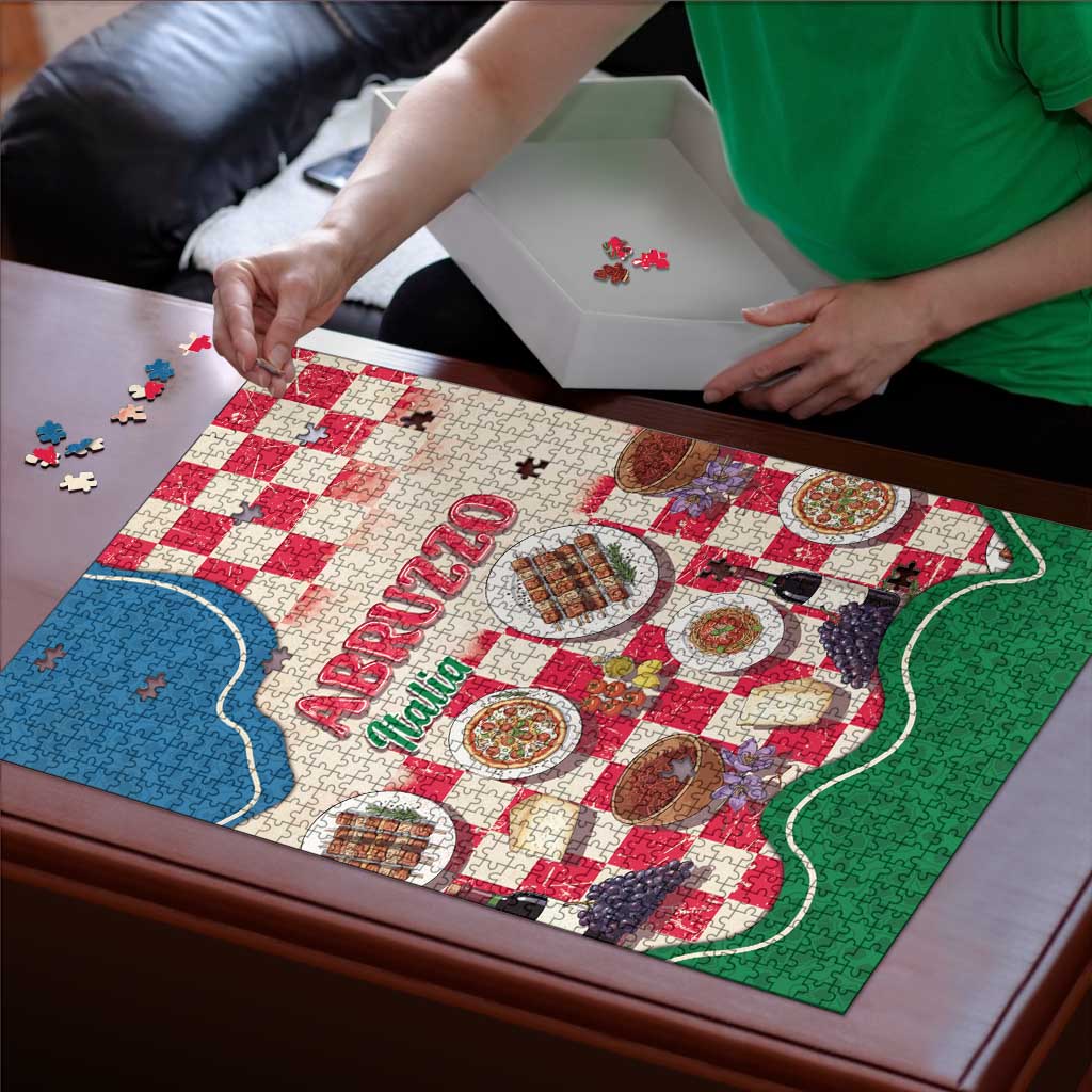 Italy Abruzzo Puzzle Specialty Flavors Retro Style