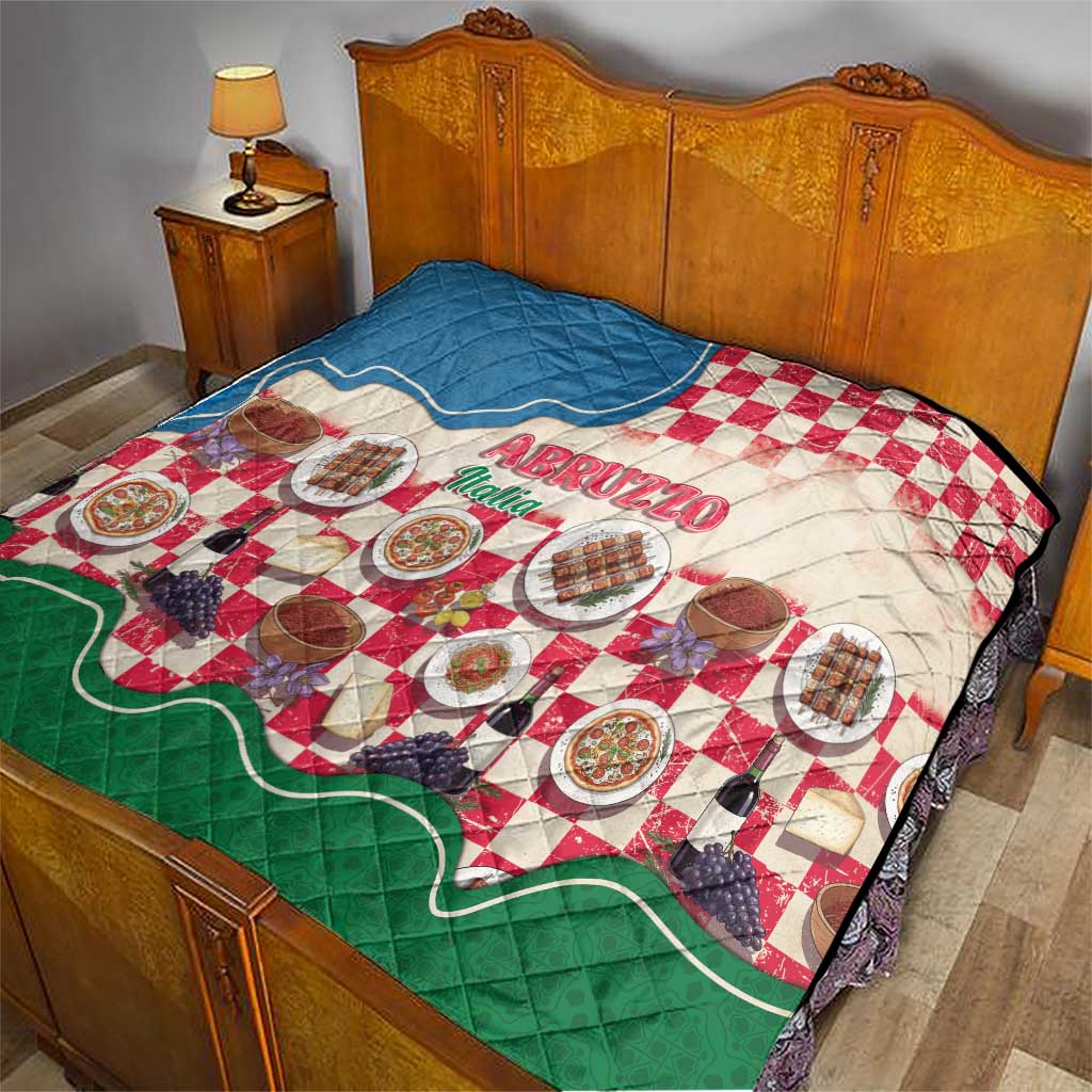 Italy Abruzzo Quilt Specialty Flavors Retro Style