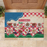 Italy Abruzzo Rubber Doormat Specialty Flavors Retro Style