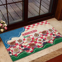Italy Abruzzo Rubber Doormat Specialty Flavors Retro Style