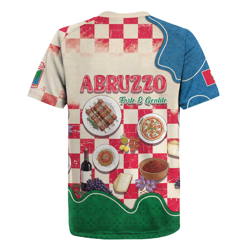 Italy Abruzzo Rugby Jersey Specialty Flavors Retro Style