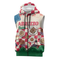 Italy Abruzzo Sleeveless Zip Hoodie Specialty Flavors Retro Style