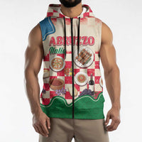 Italy Abruzzo Sleeveless Zip Hoodie Specialty Flavors Retro Style