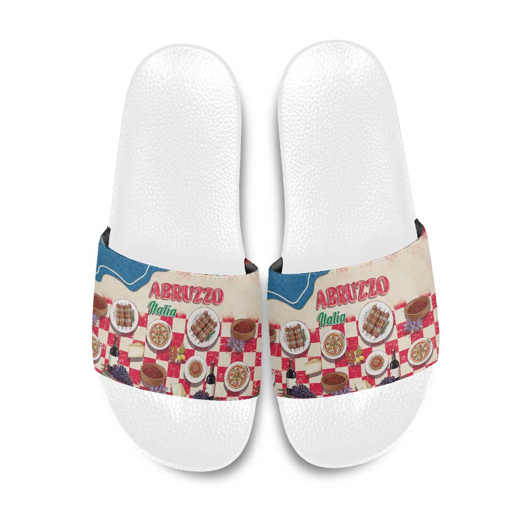 Italy Abruzzo Slide Sandals Specialty Flavors Retro Style