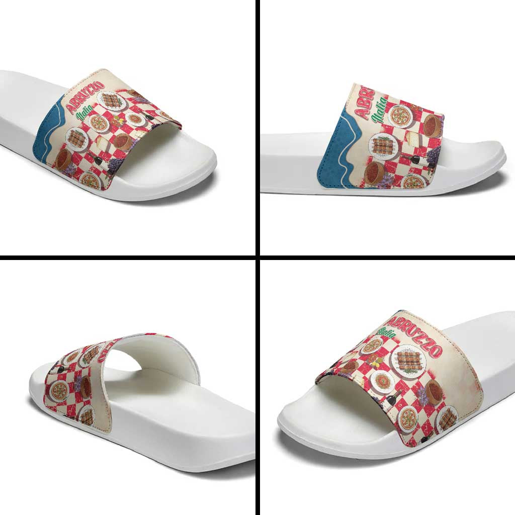 Italy Abruzzo Slide Sandals Specialty Flavors Retro Style