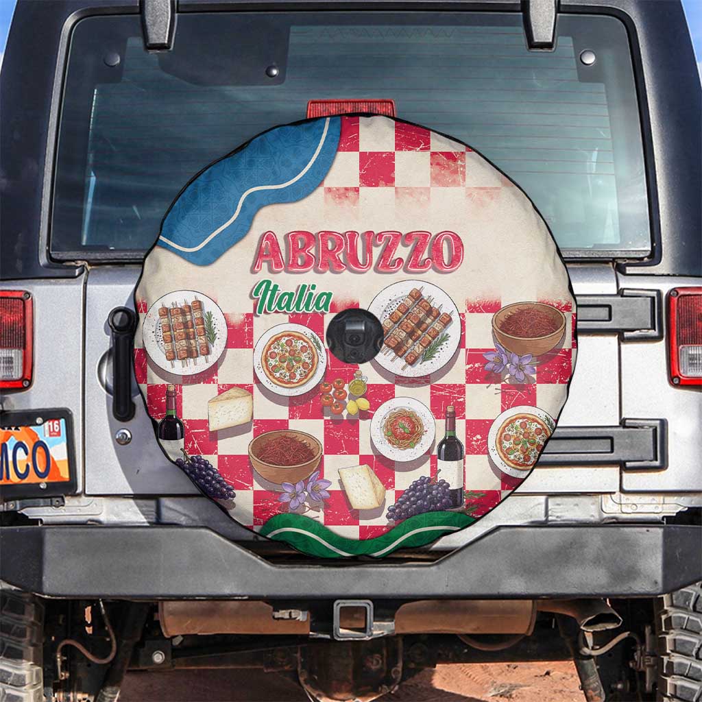 Italy Abruzzo Spare Tire Cover Specialty Flavors Retro Style