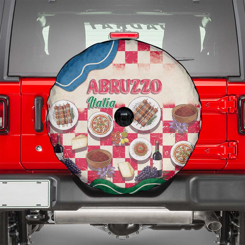 Italy Abruzzo Spare Tire Cover Specialty Flavors Retro Style
