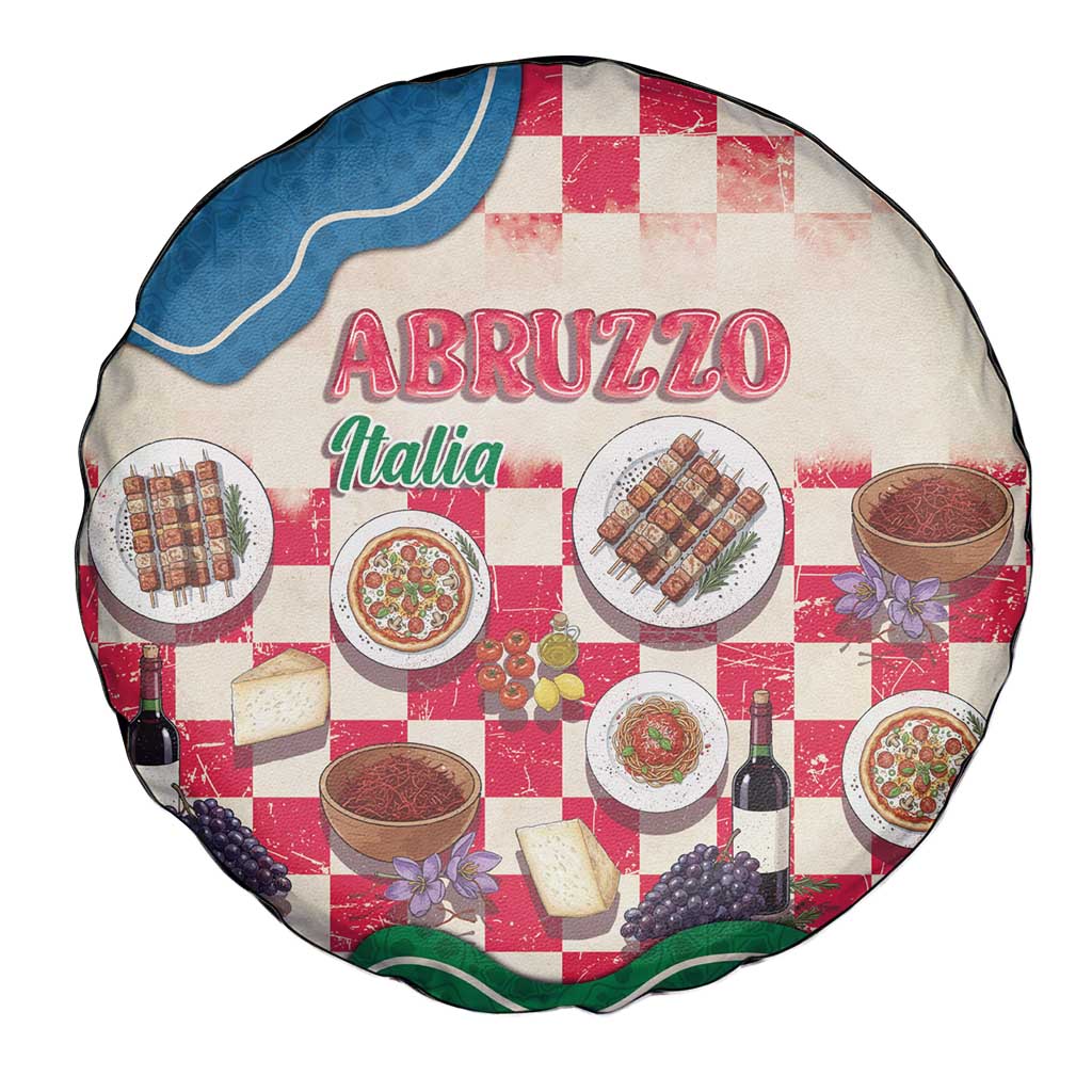Italy Abruzzo Spare Tire Cover Specialty Flavors Retro Style