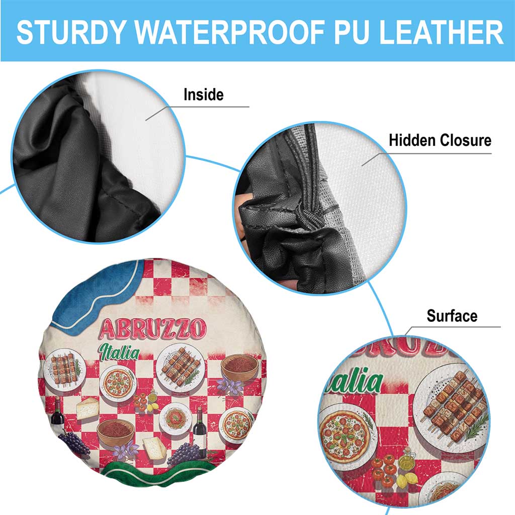 Italy Abruzzo Spare Tire Cover Specialty Flavors Retro Style